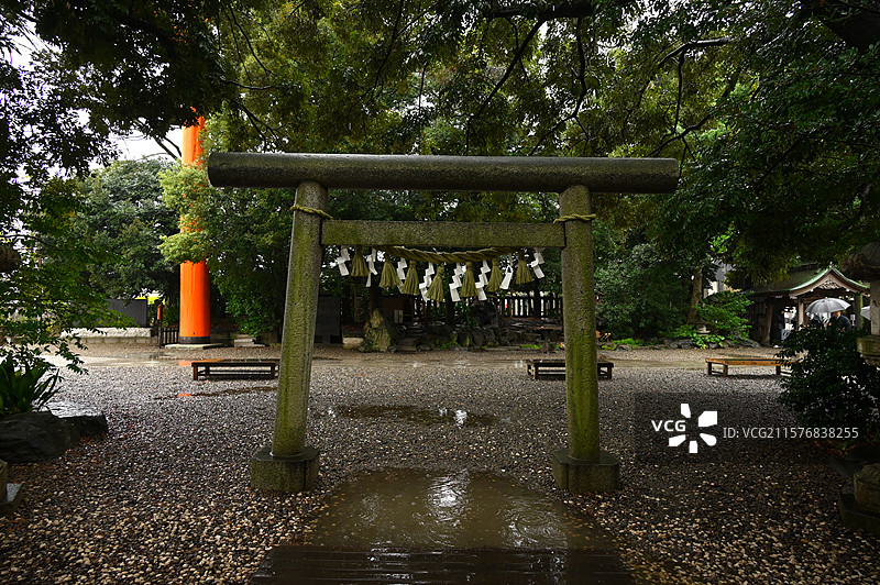 日本川越冰川神社图片素材