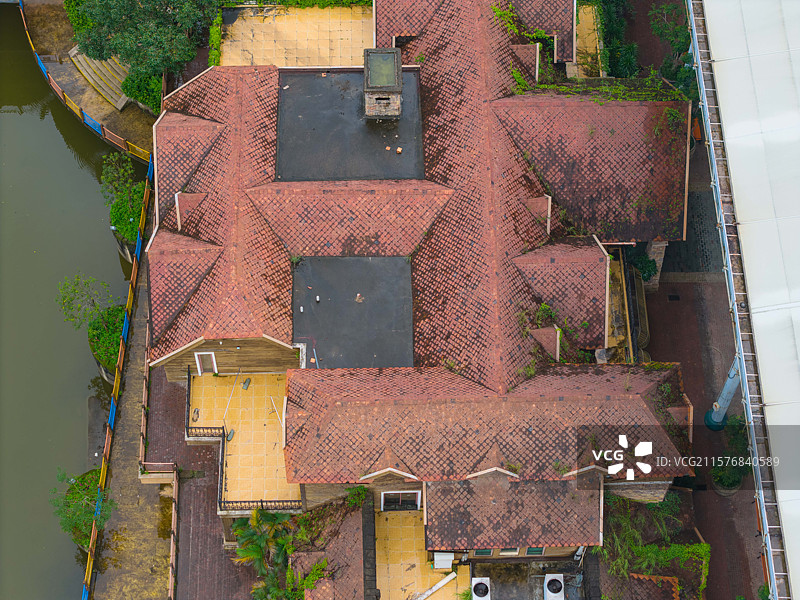 深圳东部华侨城，海菲德小镇，航拍自然风光！图片素材