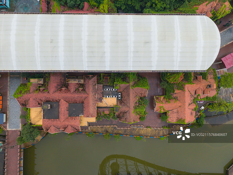 深圳东部华侨城，海菲德小镇，航拍自然风光！图片素材