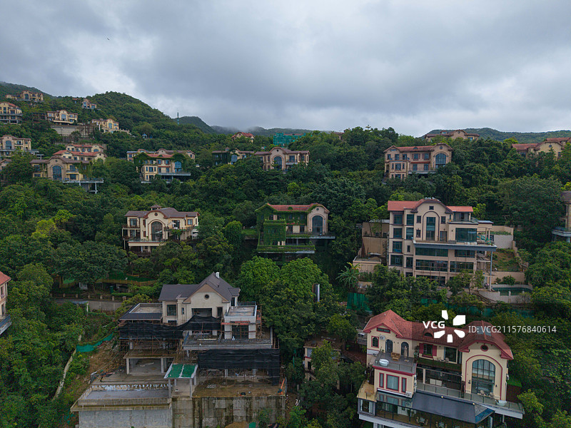 深圳东部华侨城，海菲德小镇，航拍自然风光！图片素材