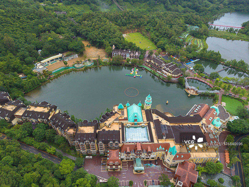 深圳东部华侨城，茶溪谷，航拍自然风光！图片素材