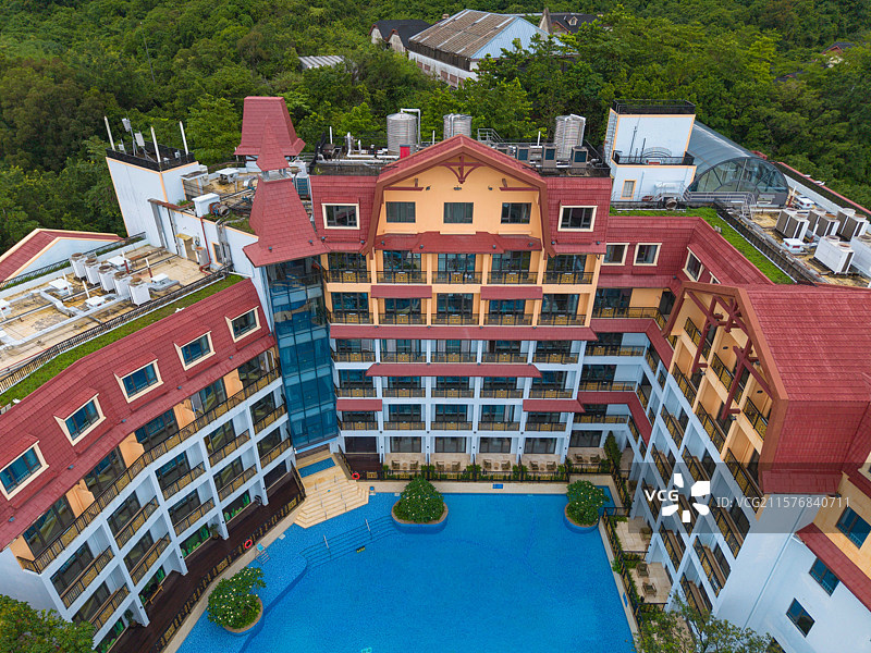 深圳东部华侨城，茶溪谷，航拍自然风光！图片素材