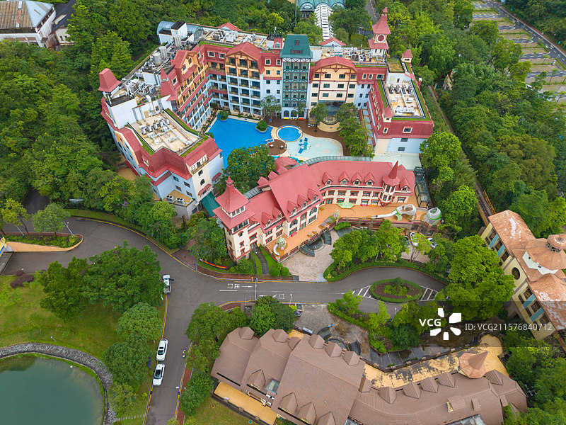 深圳东部华侨城，茶溪谷，航拍自然风光！图片素材