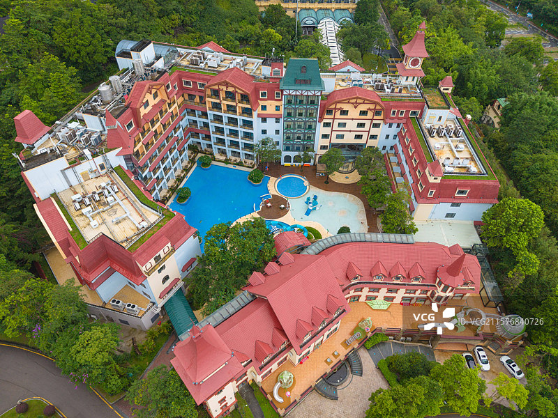 深圳东部华侨城，茶溪谷，航拍自然风光！图片素材