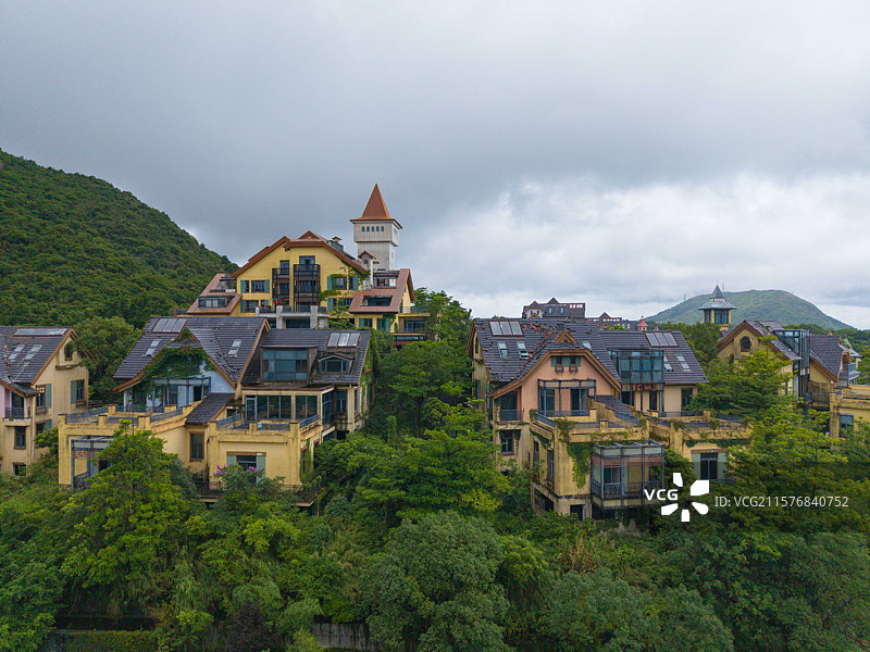 深圳东部华侨城，茶溪谷，航拍自然风光！图片素材