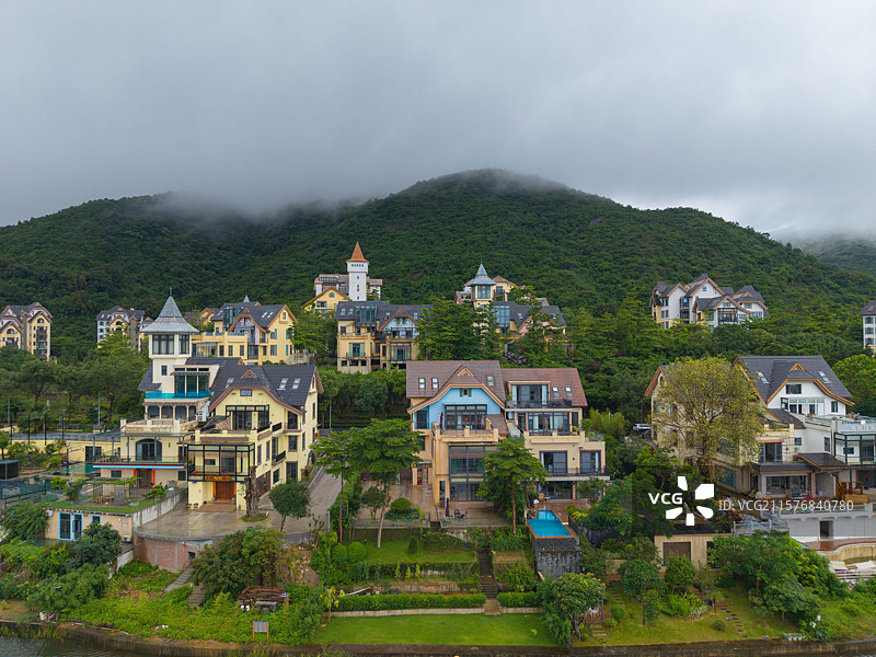 深圳东部华侨城，茶溪谷，航拍自然风光！图片素材