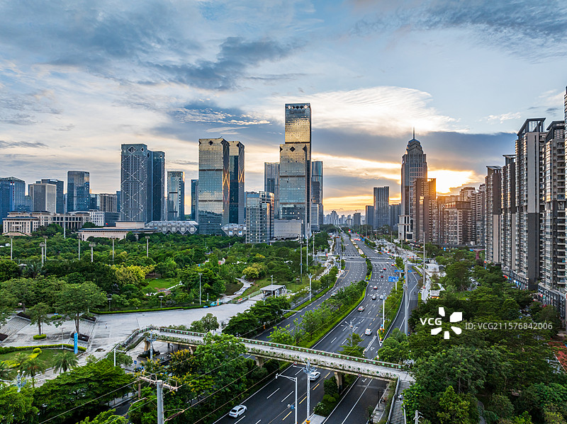 南宁五象新区总部基地航拍图片素材