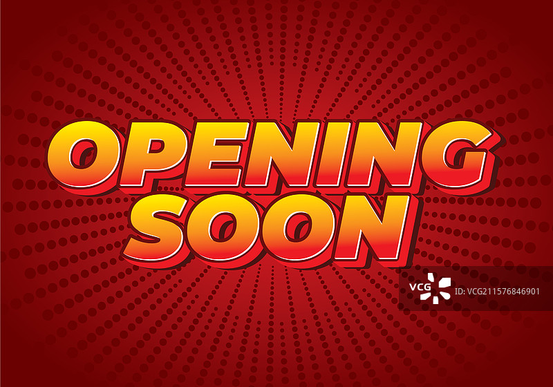 3D风格的“即将开业”文字效果，效果良好图片素材