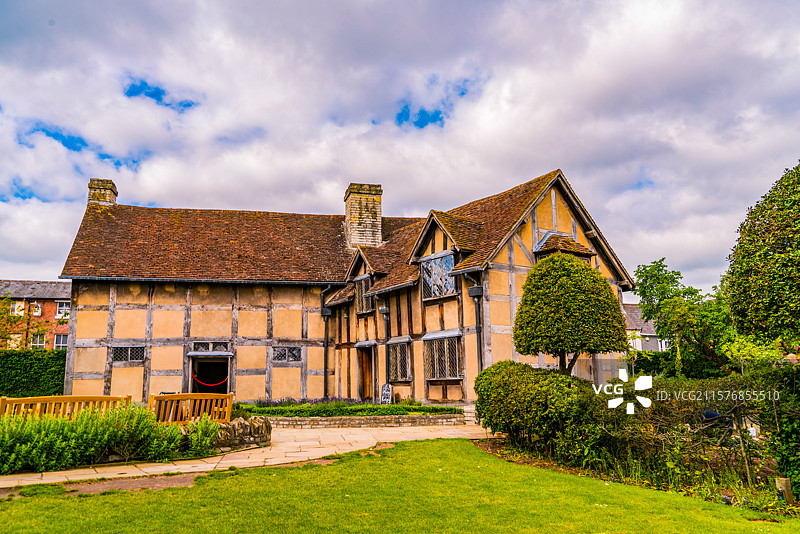 英国英格兰沃里克郡莎士比亚故居图片素材