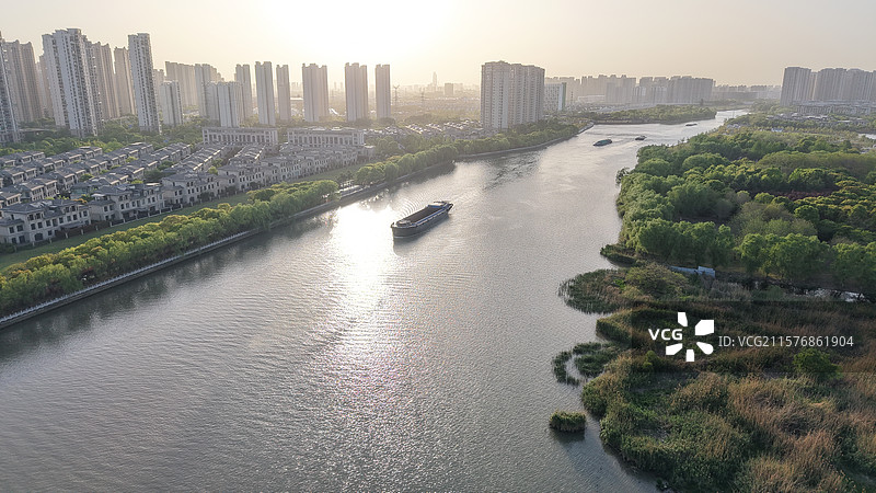 吴淞江日落图片素材