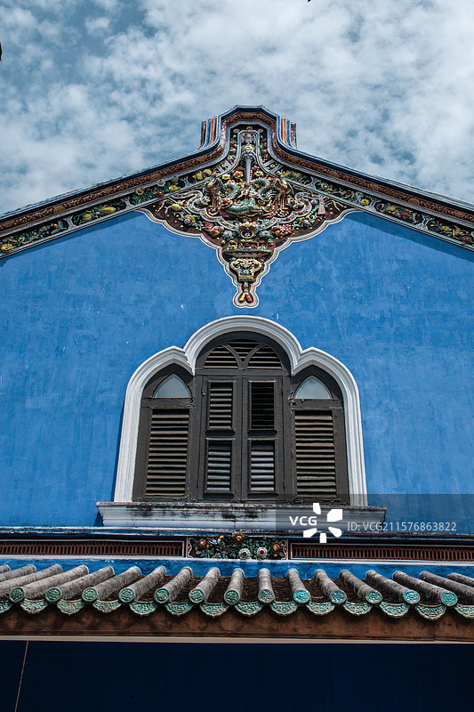 槟城 蓝屋  南洋首富张弼士故居图片素材