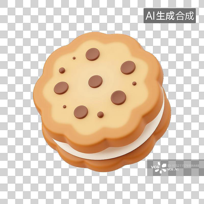 【AI数字艺术】卡通风格的美味饼干图片素材