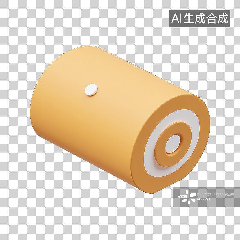 【AI数字艺术】萌趣治愈系甜点卷瑞士卷蛋糕图片素材