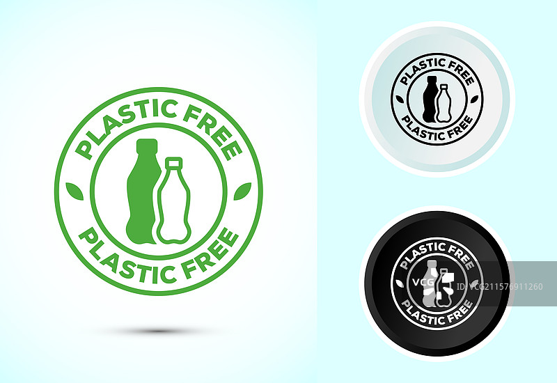 无塑料产品标志设计图片素材