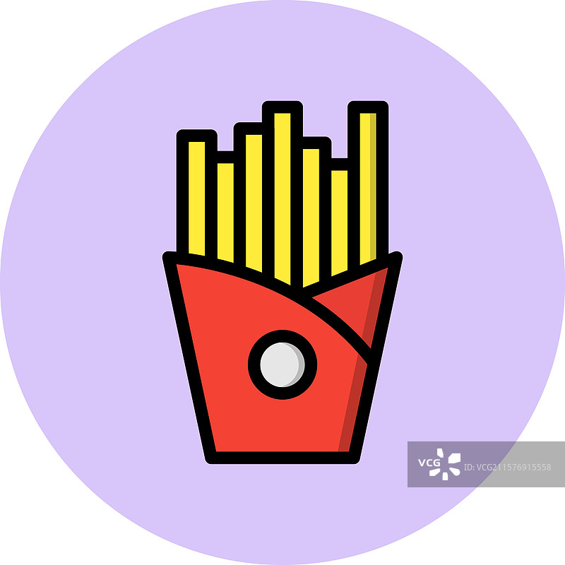 薯条图标设计图片素材