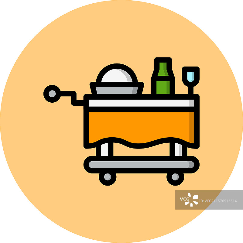 食品推车图标设计图片素材