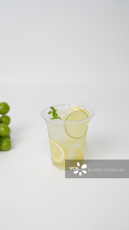 柠檬饮品气泡水图片素材