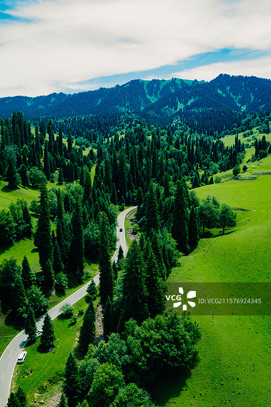 航拍 草原 休闲 弯道 滑草 消费 自然 风景  背景 游戏 素材图片素材