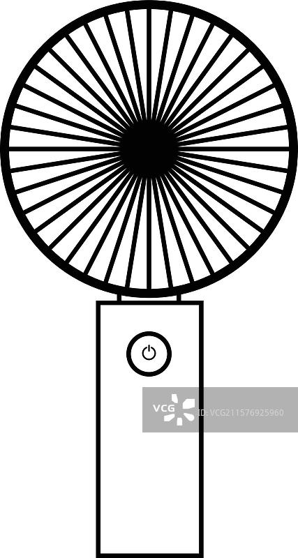 手持迷你风扇矢量图图片素材