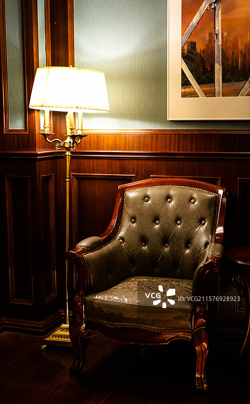 旧式建筑的室内一角图片素材