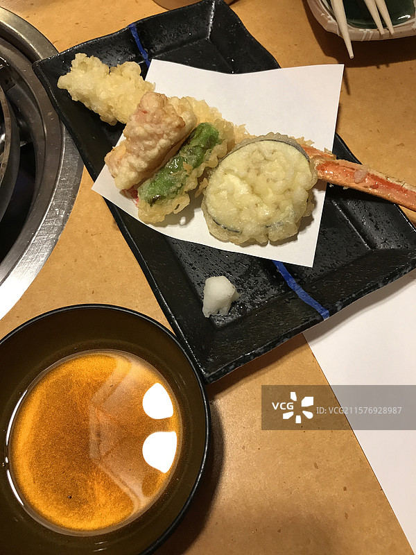 日本大阪蟹道乐帝王蟹蟹宴蟹腿菜品餐厅图片素材