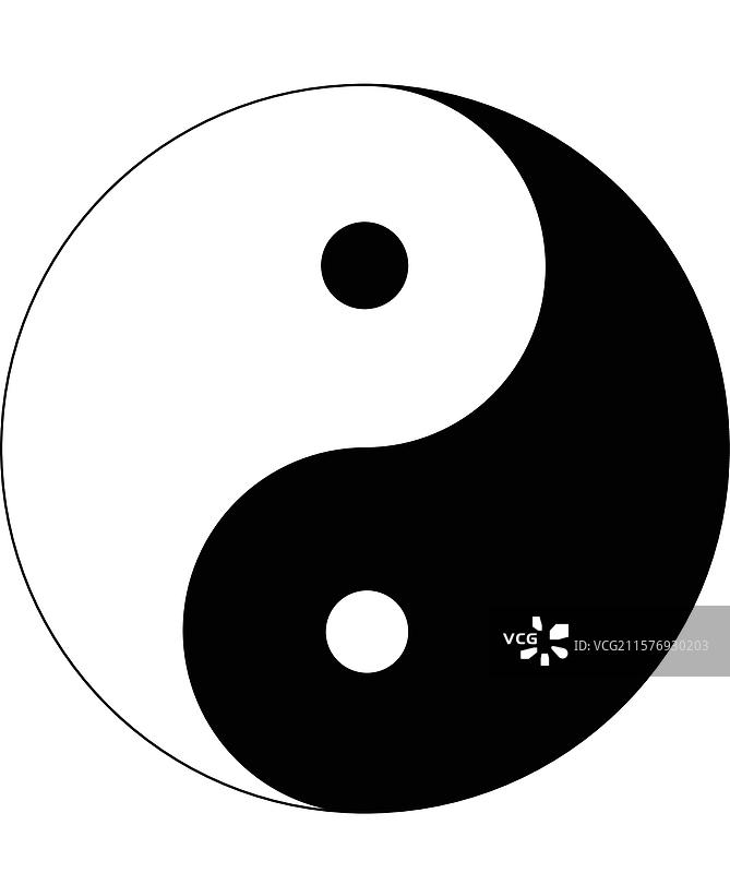 阴阳矢量图图片素材