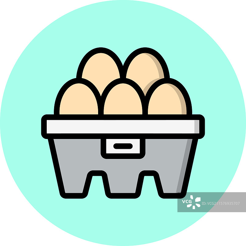 鸡蛋盒图标设计图片素材