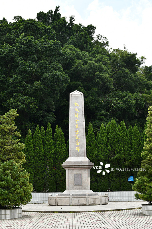 潮州西湖公园抗战阵亡将士纪念碑图片素材