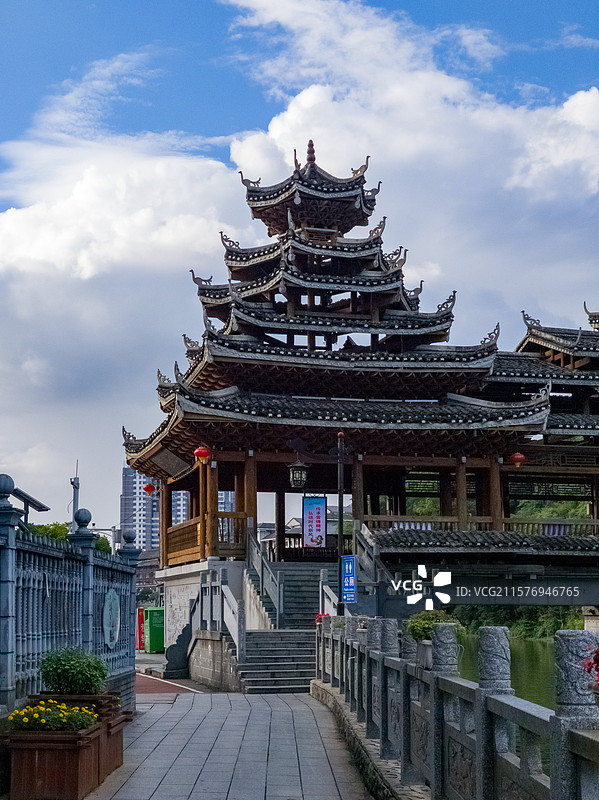 2025年6月通道侗族自治县的小城风光图片素材