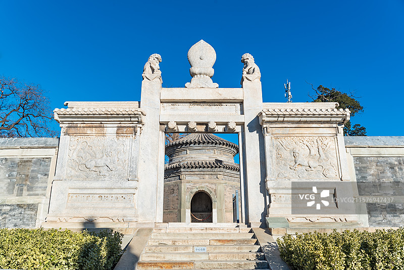 北京石景山田义墓棂星门图片素材