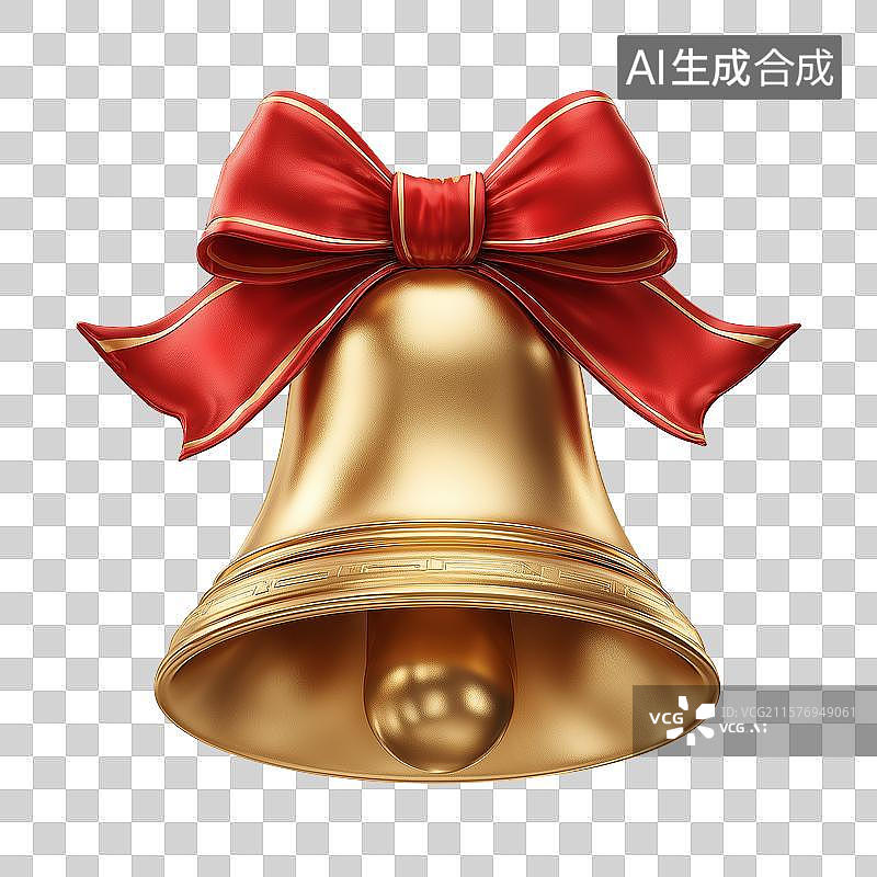 【AI数字艺术】圣诞装饰铃铛图片素材