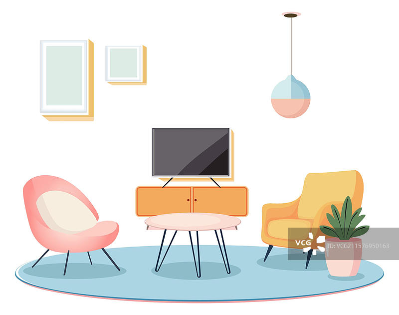 家居装饰家具插画图片素材