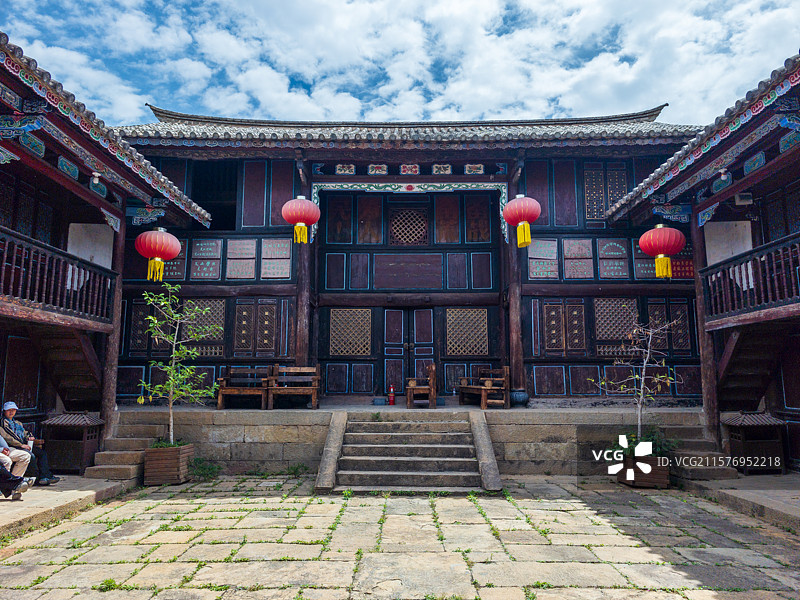 云南省曲靖市会泽县娜姑镇白雾村陈氏住宅（陈家大院）图片素材