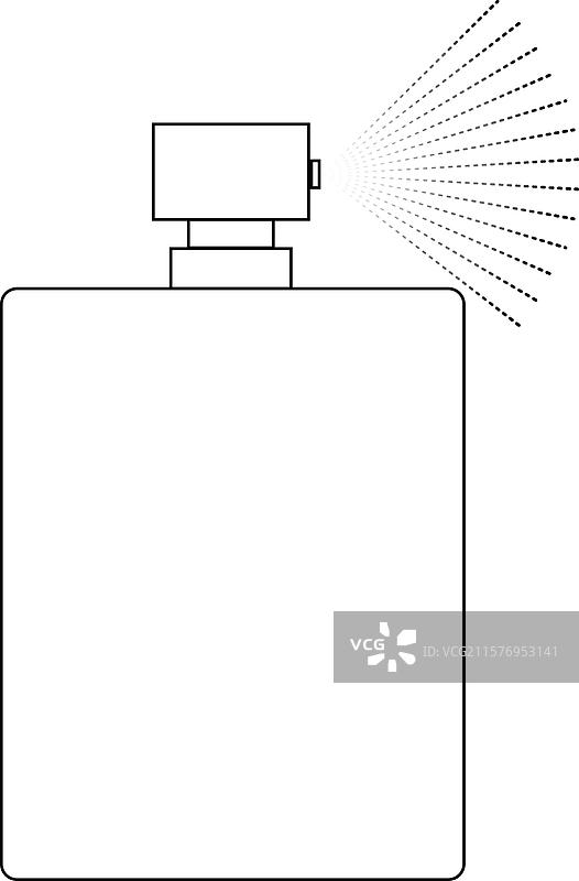 瓶装按压瓶喷雾矢量图图片素材