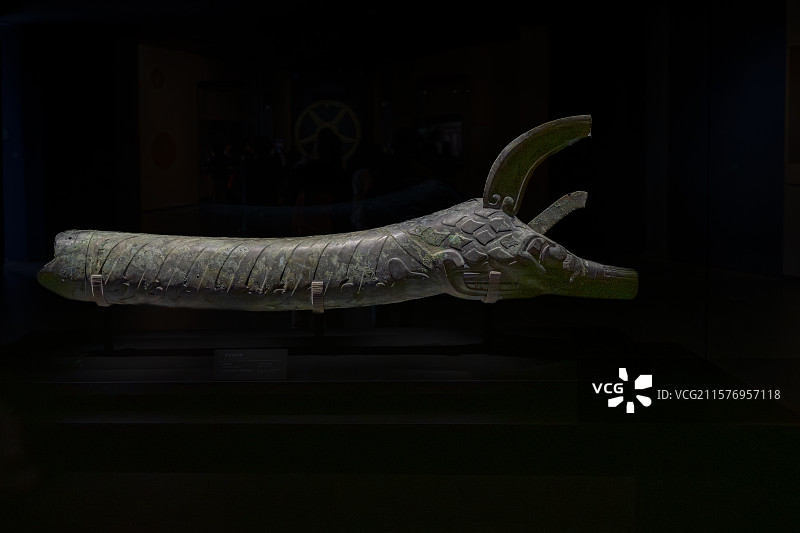 三星堆博物馆青铜龙形器图片素材