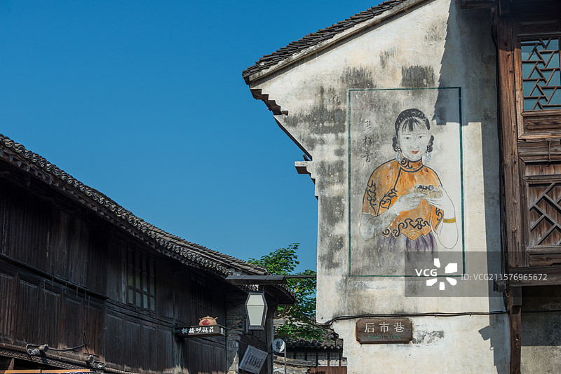 江南水乡乌镇西栅景区图片素材