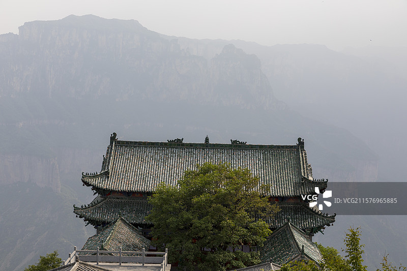 河南省新乡市辉县，南太行八里沟风景区，天界山老爷顶，俗称铁顶图片素材