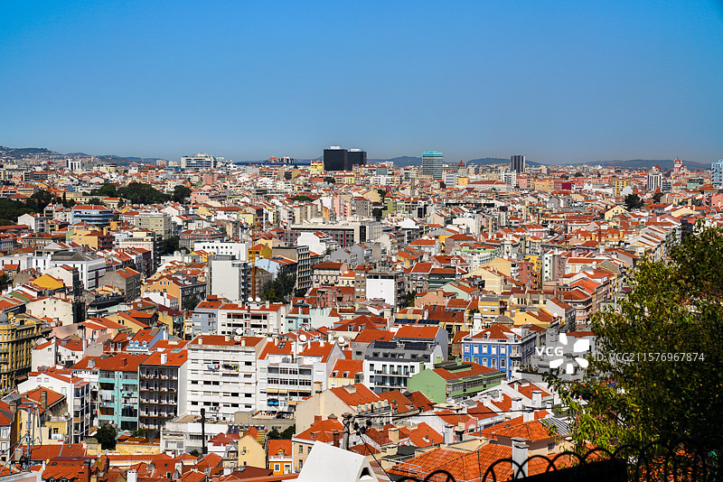 葡萄牙里斯本的老城区建筑其街道图片素材