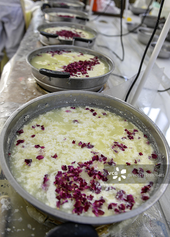 大理白族乳扇制作图片素材