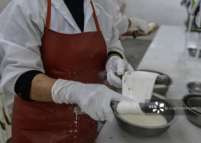 大理白族乳扇制作图片素材