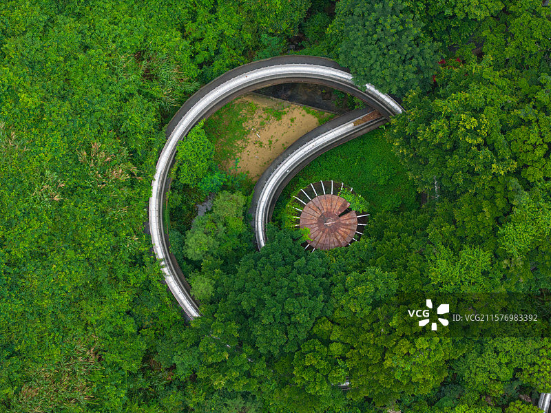 深圳东部华侨城，海菲德小镇，航拍自然风光！图片素材