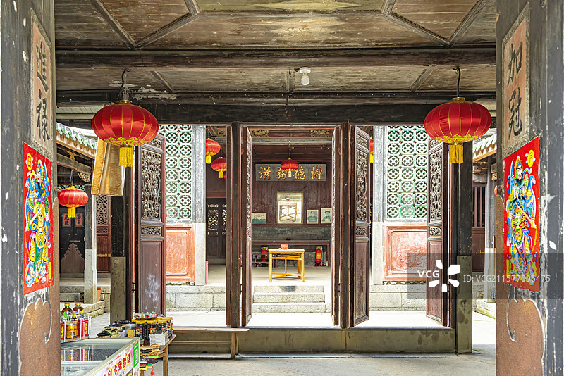 中国福建龙岩永定土楼王子景区福裕楼图片素材