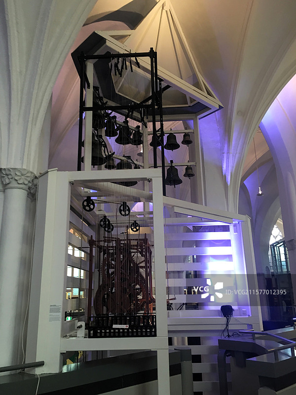 荷兰八音盒博物馆钟楼式自动钟琴图片素材