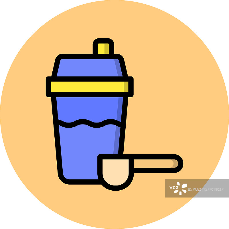 蛋白质奶昔图标设计图片素材