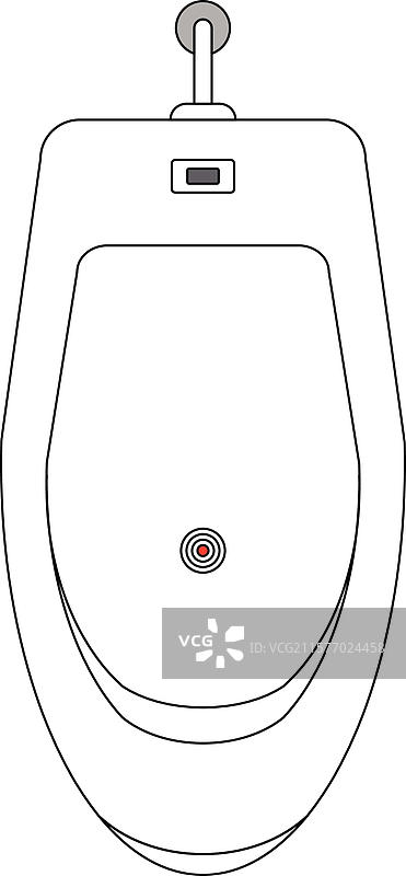 卫生间小便池矢量图图片素材