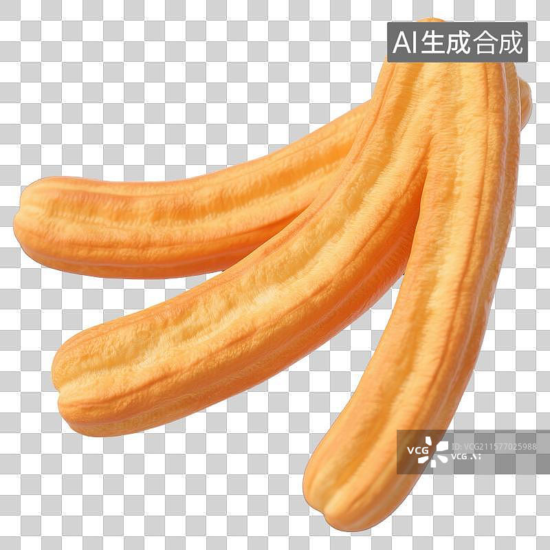 【AI数字艺术】3D卡通风格的中国油条图片素材