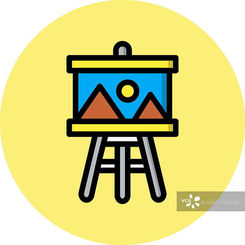 艺术画廊图标设计图片素材