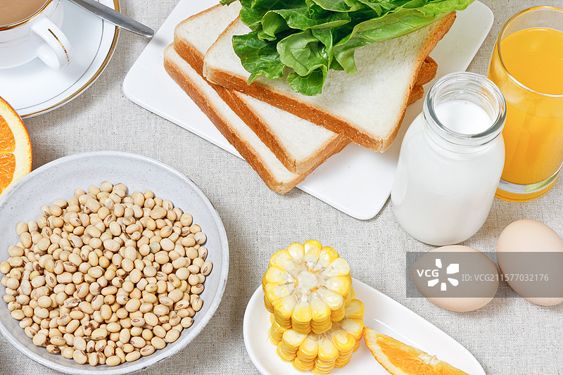 中国 丰盛的 早餐 食品图片素材