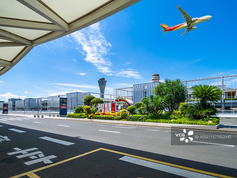 中国海南省海口市美兰国际机场图片素材