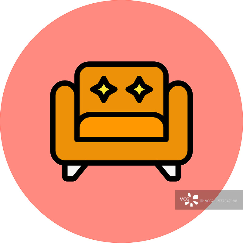 扶手椅图标设计图片素材